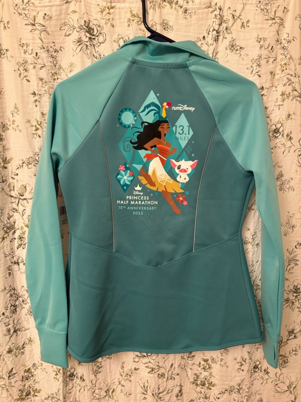 runDisney Princess Half Marathon 13.1 Teal Jacket